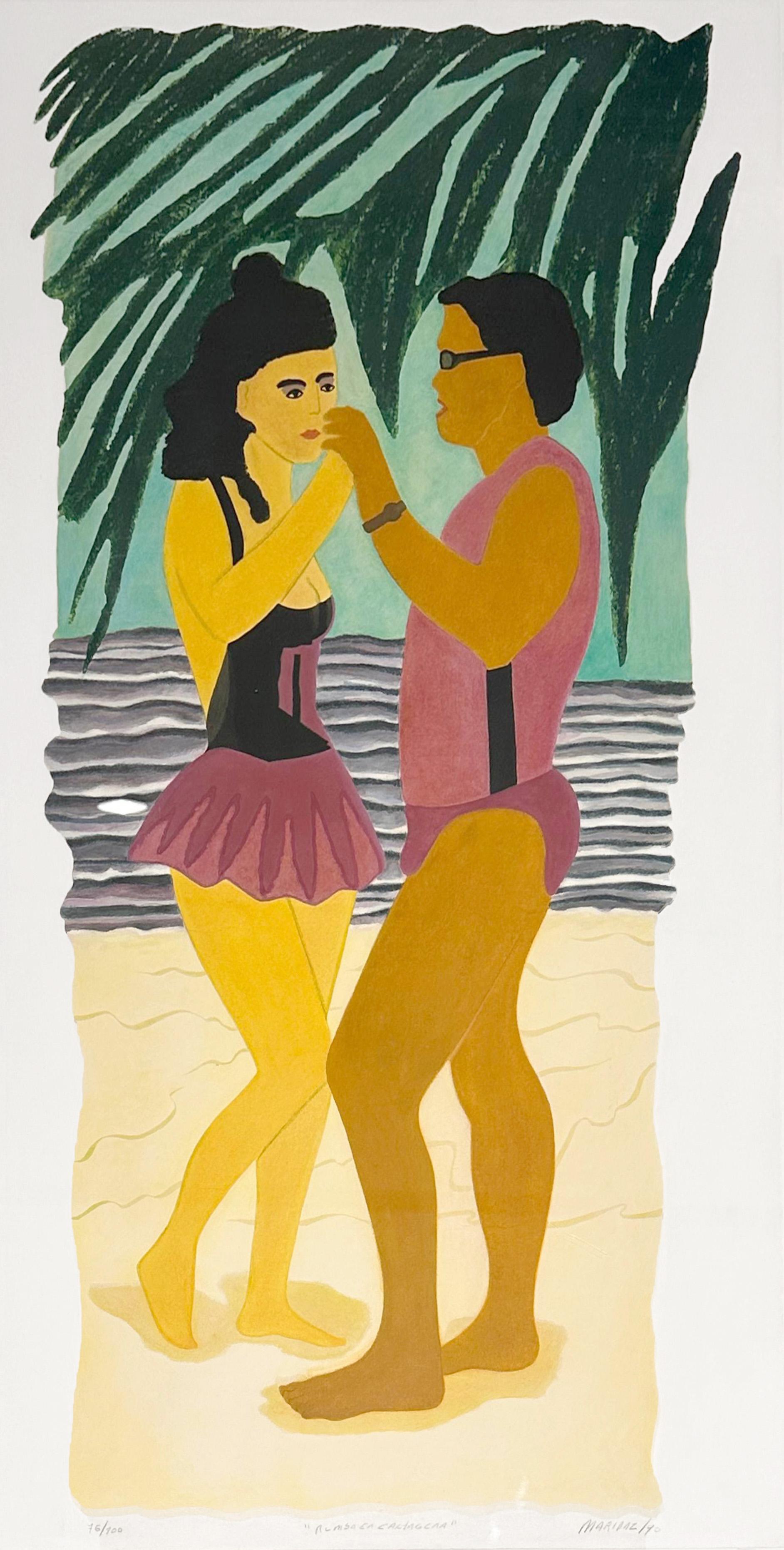 Rumba en Cartagena. Limited edition Serigraphy - Art by Maripaz Jaramillo