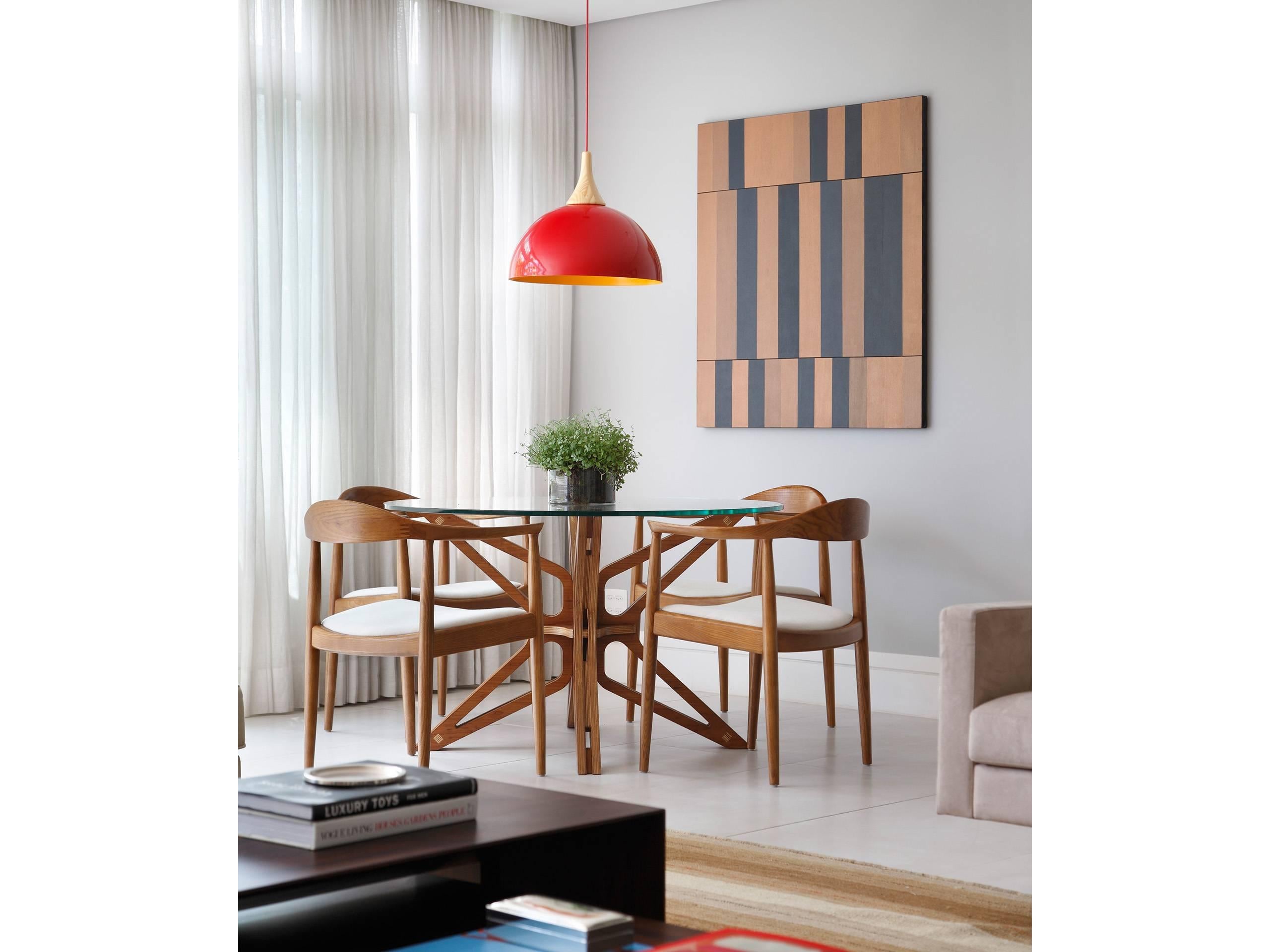 Mariposa Brazilian Contemporary Wood Dining Table by Lattoog In New Condition In Sao Paolo, BR