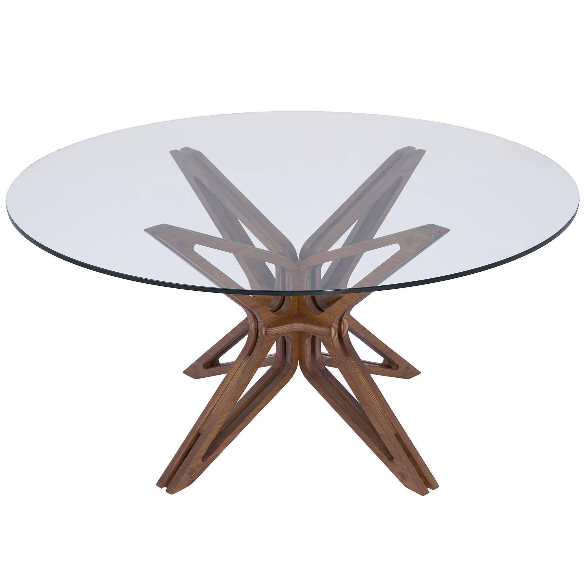 Mariposa Brazilian Contemporary Wood Dining Table by Lattoog