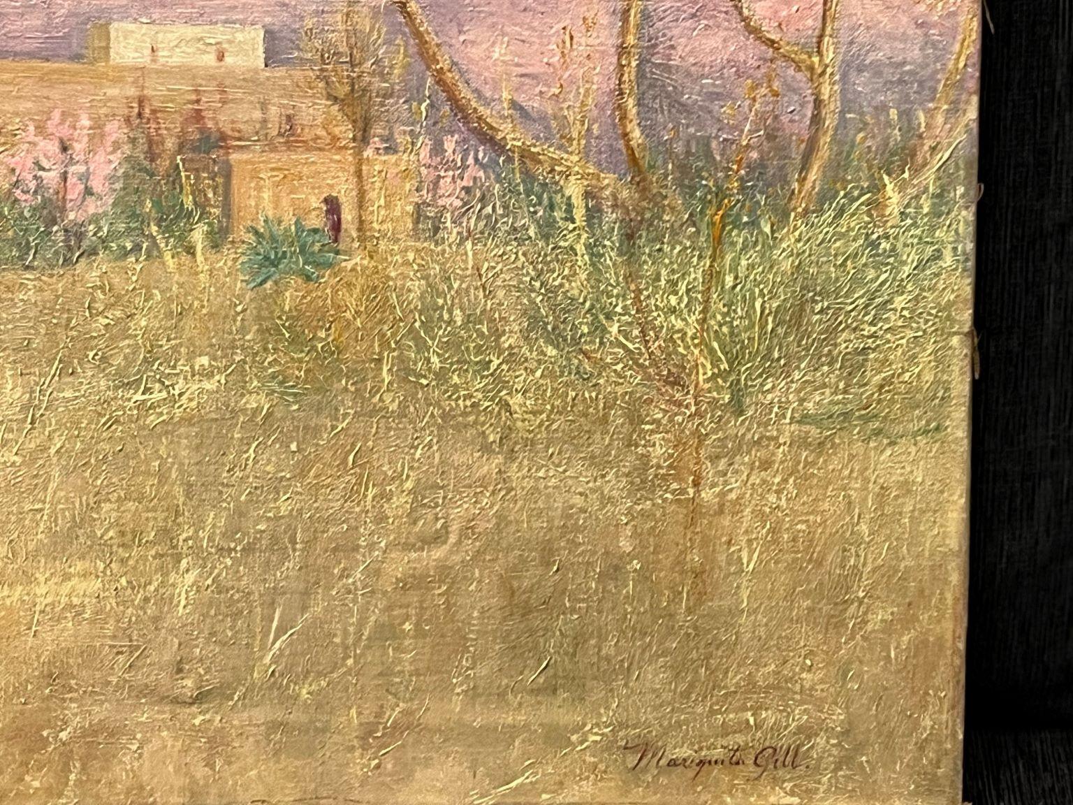 Mariquita Gill Impressionist South Western Painting “Organ Mountains” C.1900’s   In Good Condition For Sale In Bernville, PA