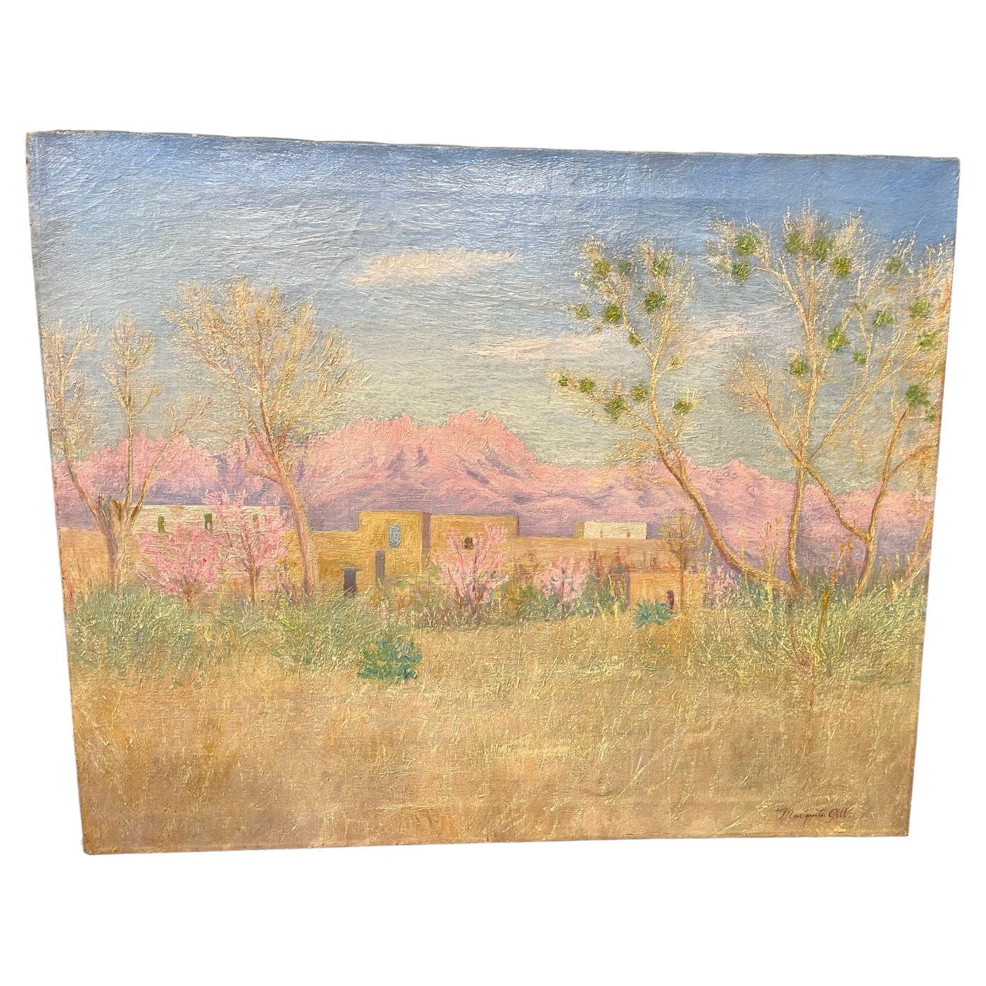 Mariquita Gill Impressionist South Western Painting “Organ Mountains” C.1900’s  