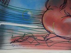 Burbujeante. 2018. Papel, técnica mixta, 38x50 cm