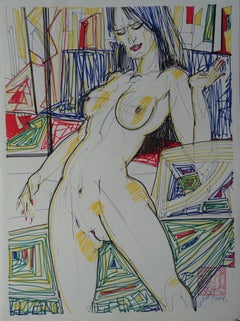 Diva. 2018. Papel, técnica mixta, 38x50 cm