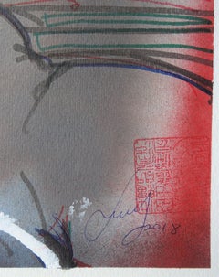 Ciao a tutti. 2018. Carta, tecnica mista, 38x50 cm