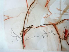 I miss you. 2021. Paper, mixed media, 61x43 cm