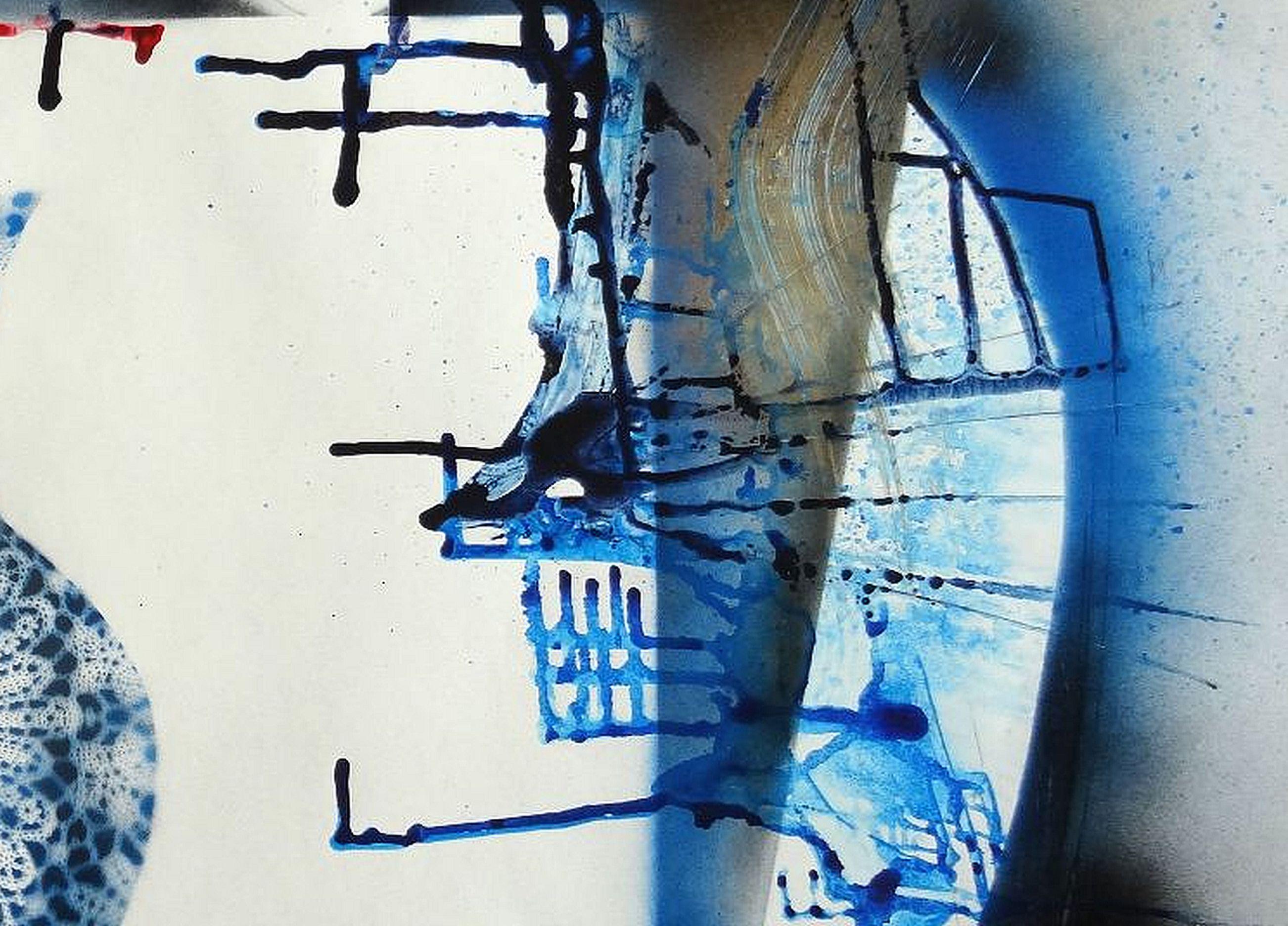 Terracota. 2020. Papel, tinta, técnica mixta, 62x94 cm - Painting Abstracto de Maris Abilevs 