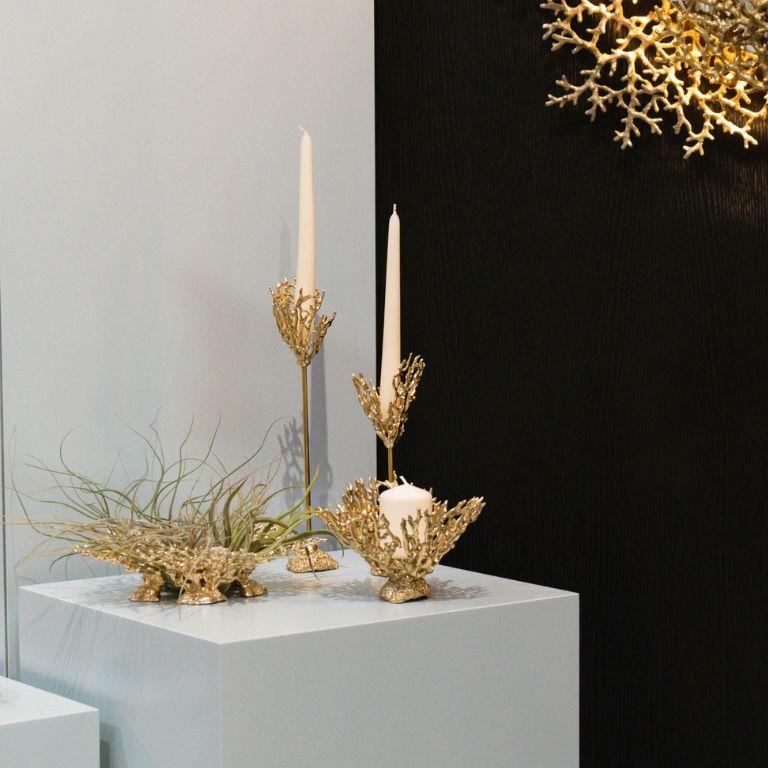 Maris - Kerzenständer ; Gold Kerzenständer; Gold Kerzenhalter; Meer inspiriert (21. Jahrhundert und zeitgenössisch) im Angebot