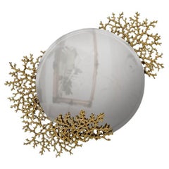 Maris LED Brass Mirror – Luxurious Gold Accent with Illuminated Elegance