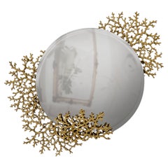 Maris LED Brass Mirror – Luxurious Gold Accent with Illuminated Elegance