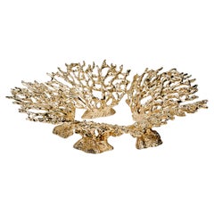 Maris Polished Brass Candleholder by MAEVE