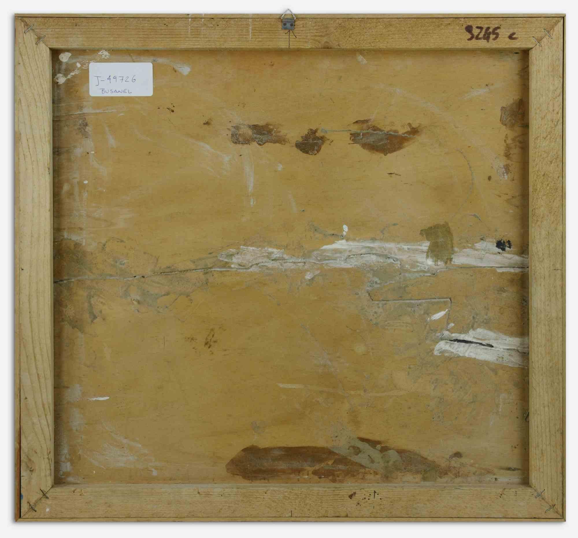 Voile N.3 is an original artwork realized by the Italian contemporary artist Marisa Busanel (1933-1990) in 1968.

Mixed media artwork on panel (collage and painting).
