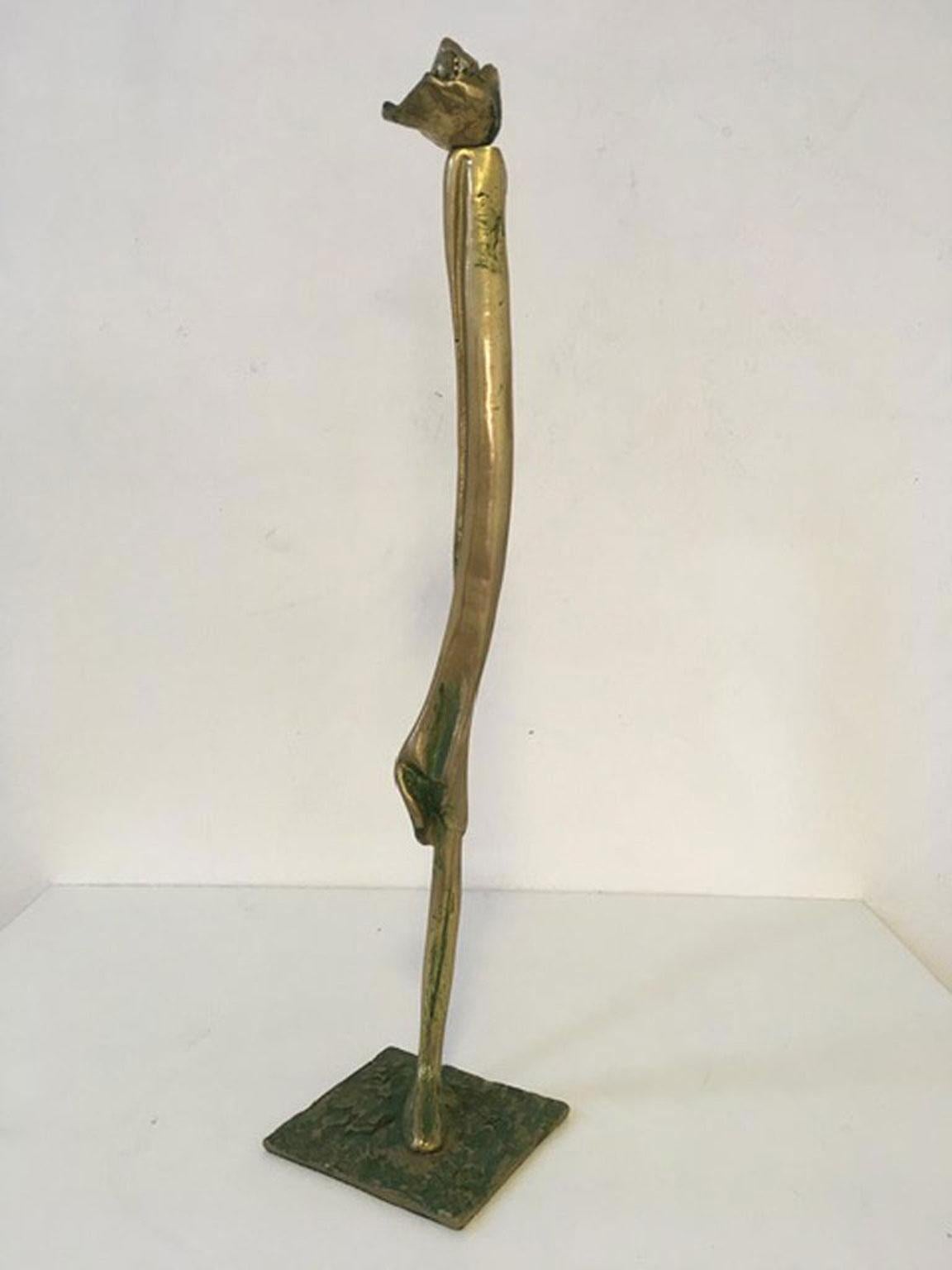Abstrakte figurative Bronzeskulptur von Marisa Ruberti, Italien, Postmoderne, 1980 im Angebot 1