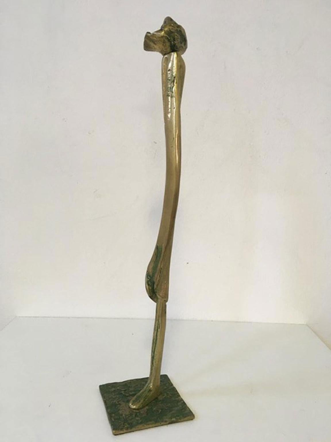 Abstrakte figurative Bronzeskulptur von Marisa Ruberti, Italien, Postmoderne, 1980 im Angebot 2