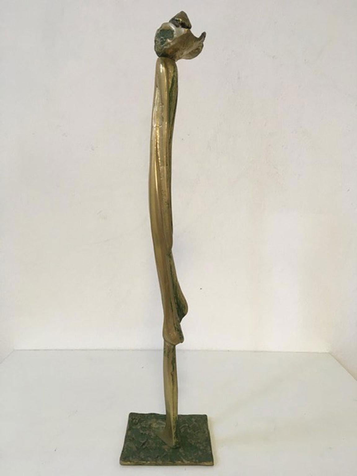 Abstrakte figurative Bronzeskulptur von Marisa Ruberti, Italien, Postmoderne, 1980 im Angebot 5