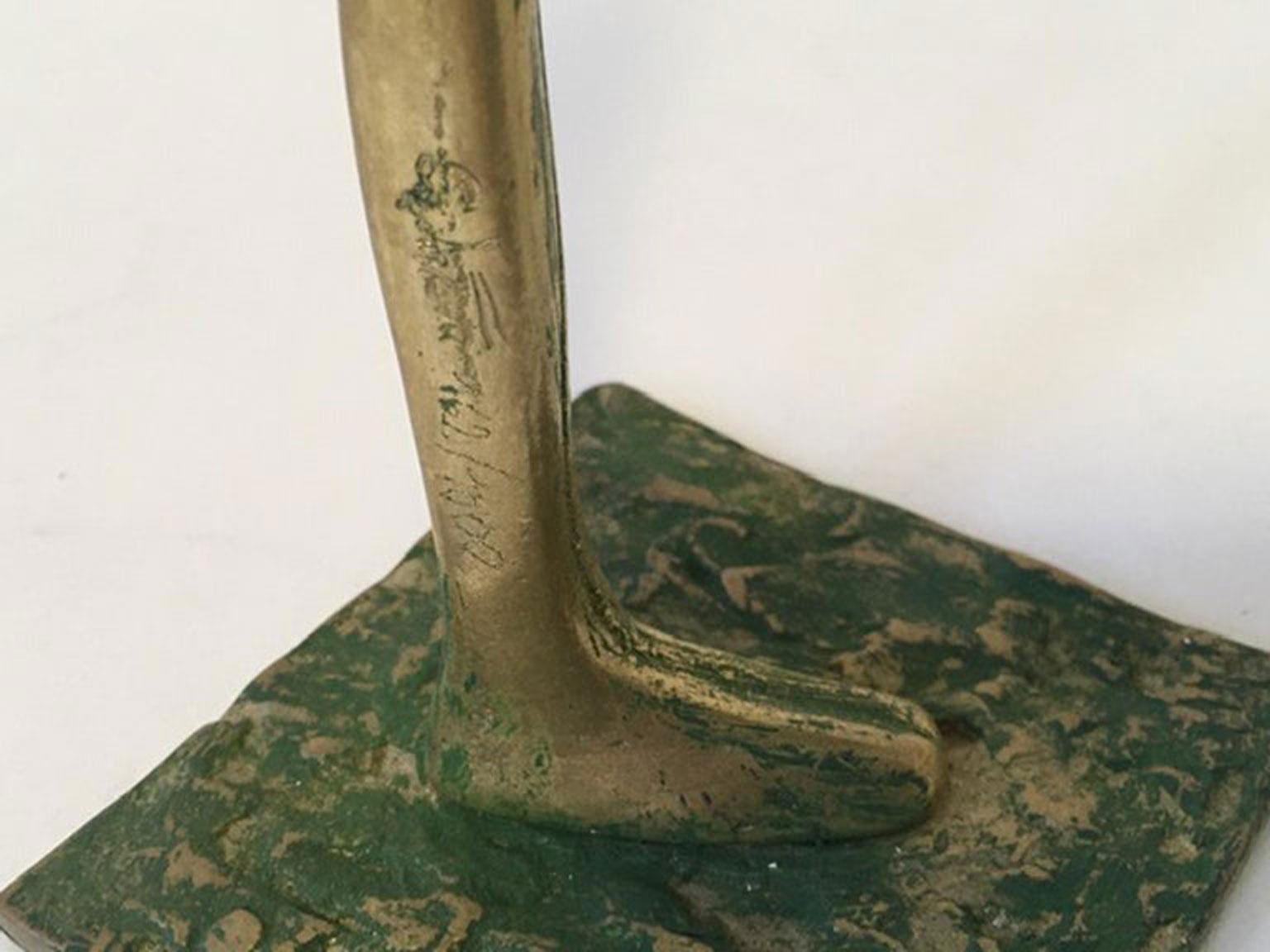Abstrakte figurative Bronzeskulptur von Marisa Ruberti, Italien, Postmoderne, 1980 im Angebot 7
