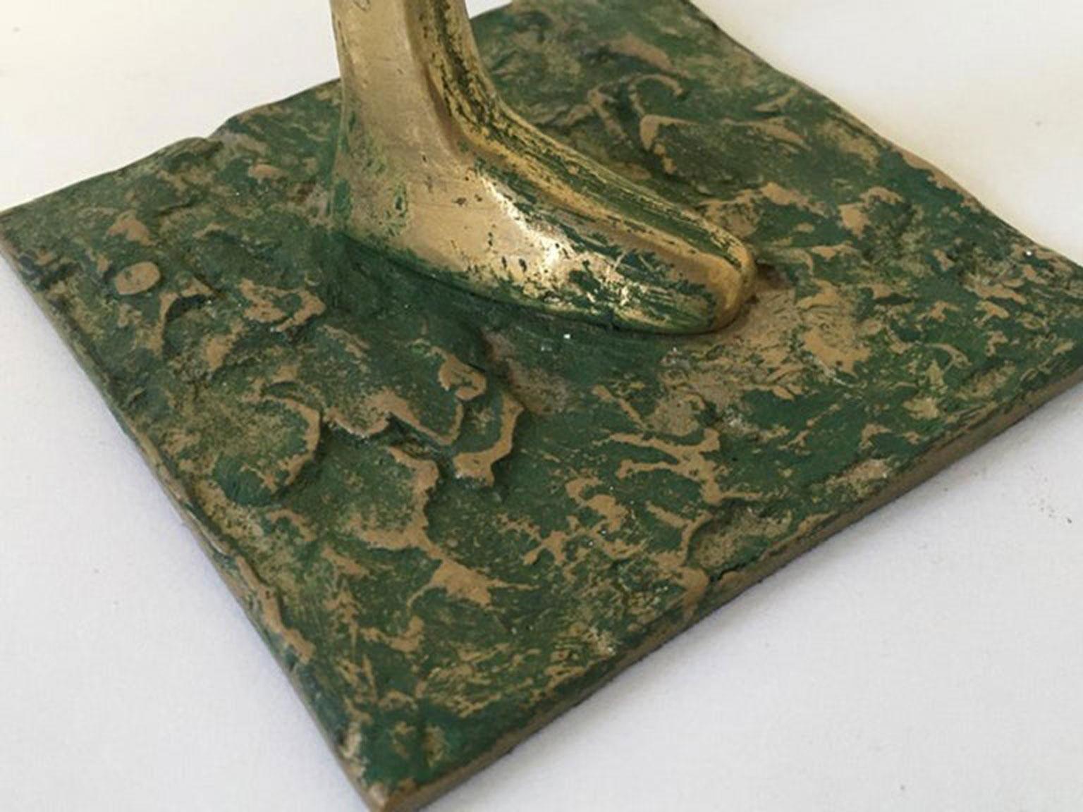 Abstrakte figurative Bronzeskulptur von Marisa Ruberti, Italien, Postmoderne, 1980 im Angebot 8
