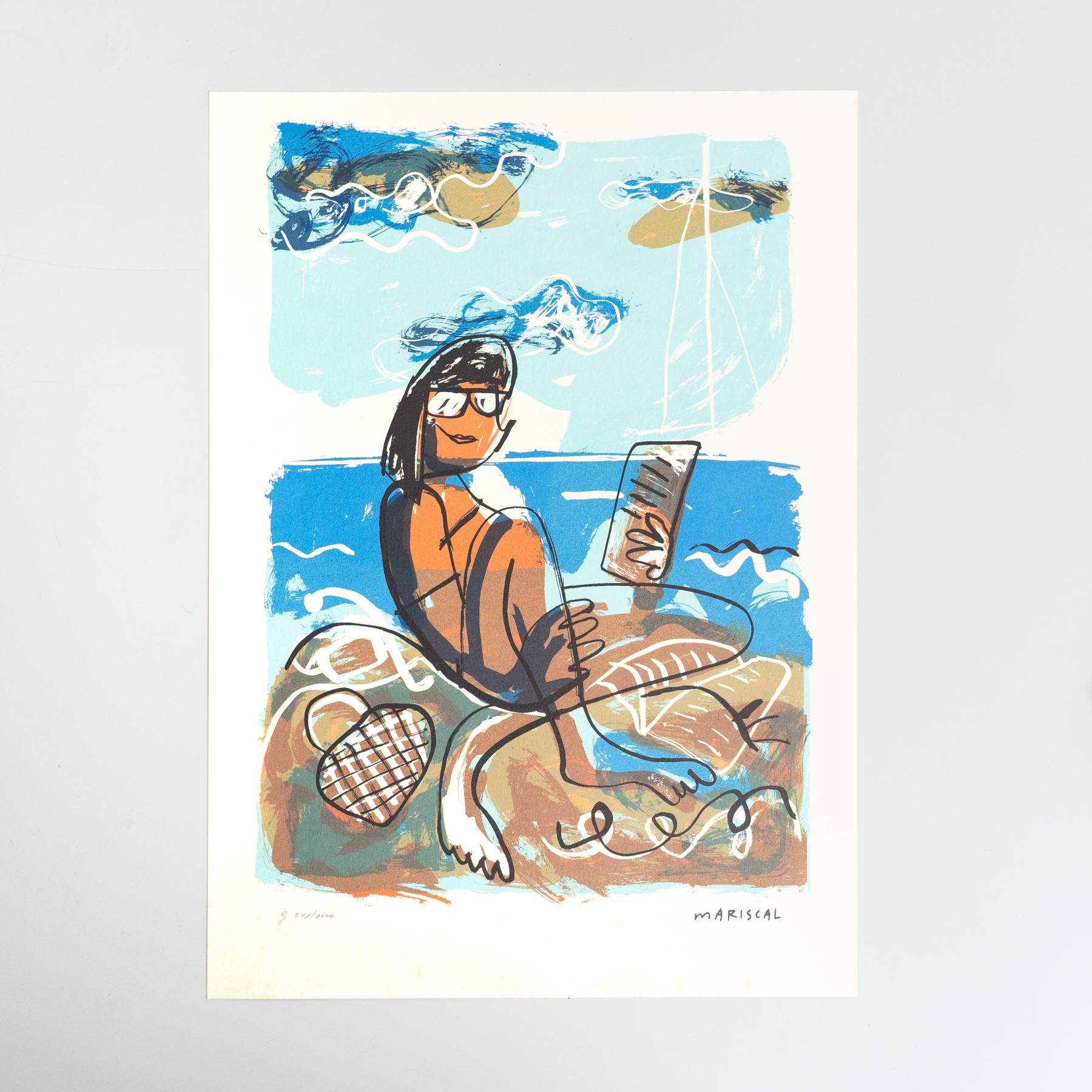 Lithography by Javier Mariscal.
Limited edition, numbered in pencil and signed in the stone.
Printed by Poligrafa Barcelona in 1999 for Galeria d'arte contemporaneo.

In good original condition.

