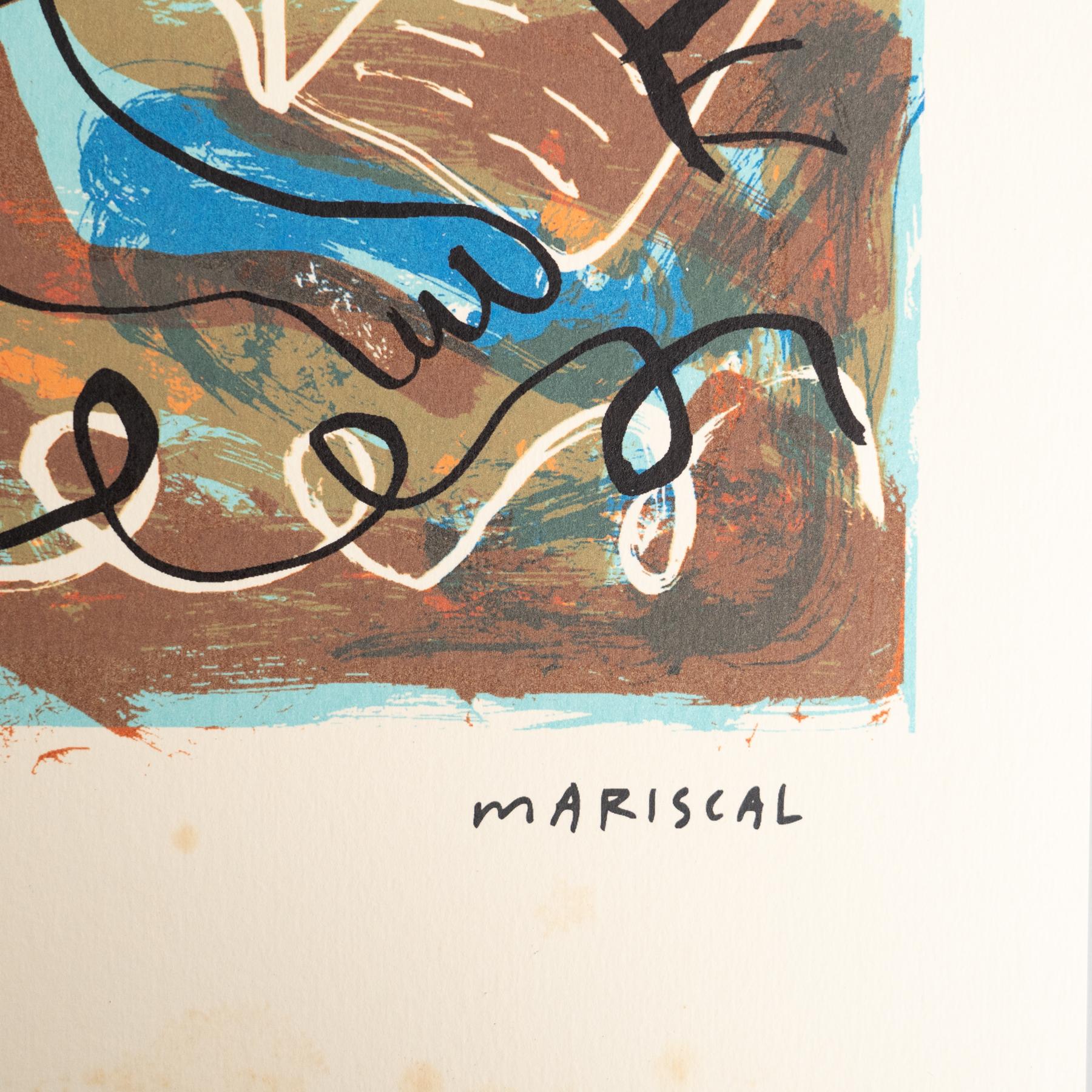 Mariscal Abstract Color Lithography on Paper, 1999 In Good Condition For Sale In Barcelona, Barcelona