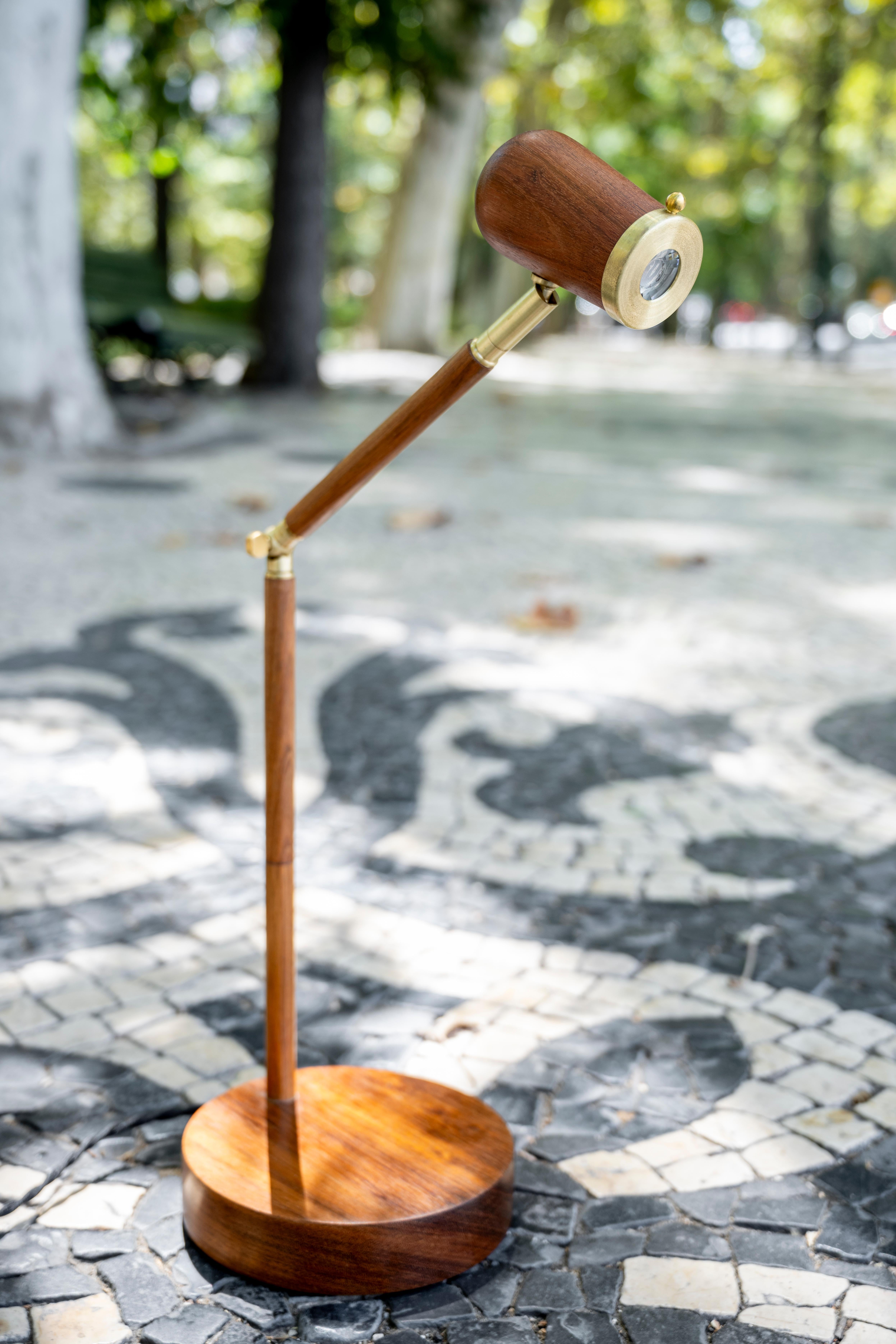Lampe de table Marisco - Éclairage en bois artisanal Neuf - En vente à São Paulo, BR