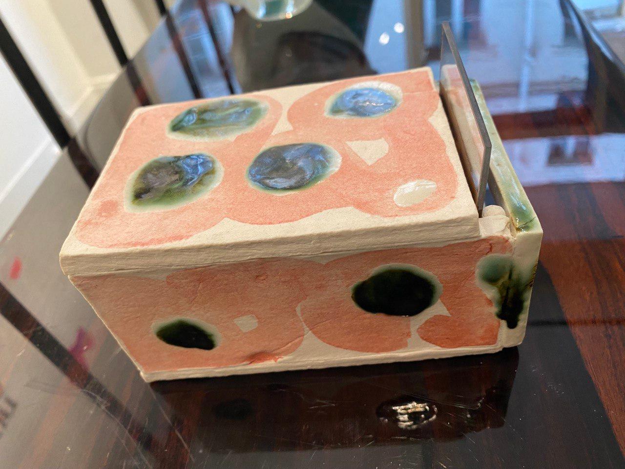 American Marisha Falkovich Ceramic Viewing Box For Sale