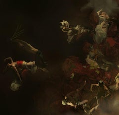 "The Stairs" (2019) by Mariska Karto, Original Photocollage on Metal