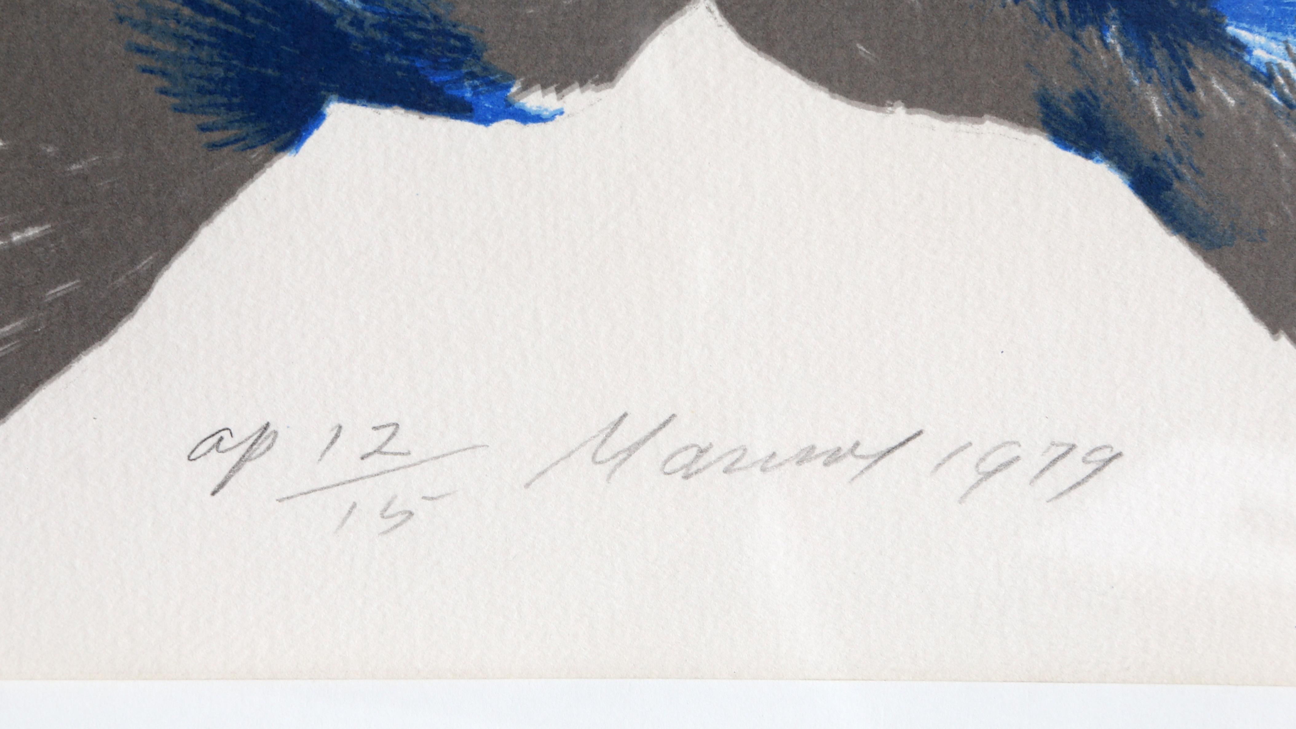 Expresionismo abstracto Litografía firmada por Marisol Escobar en venta 2