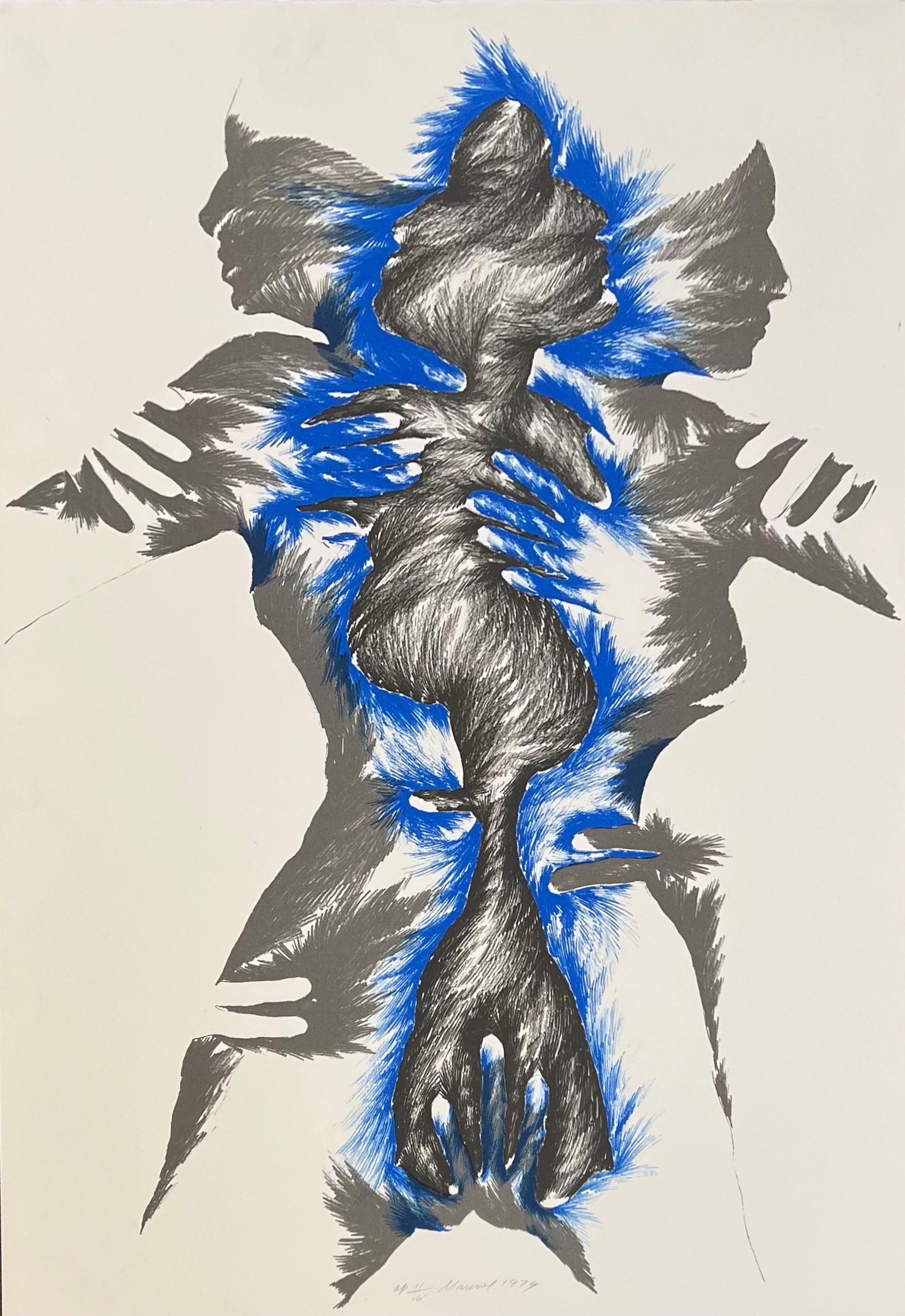 Marisol Escobar
Unbetitelt III, 1979
Lithographie, mit Bleistift handsigniert und nummeriert
Nummeriert AP 12/15 aus einer Auflage von 15 Artist's Proofs. 
Maße: 41 x 29,5 Zoll, ungerahmt
