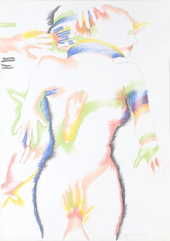 Lithographie abstraite de Marisol Escobar