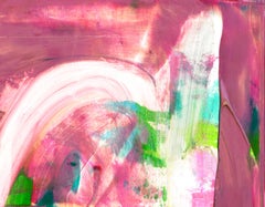 A Colourful Seduction acrylic paint signed canvas abstract art investment pink