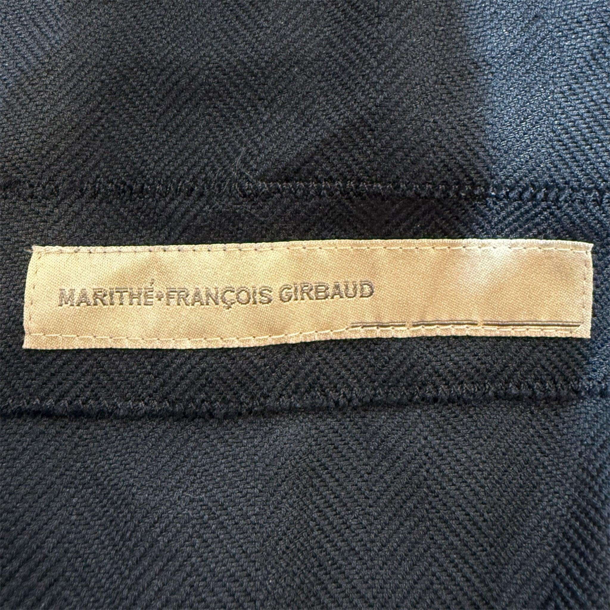 Marithe et Francois Girbaud Indigo Double Breasted Trench Coat, 2000s In Excellent Condition For Sale In Los Angeles, CA