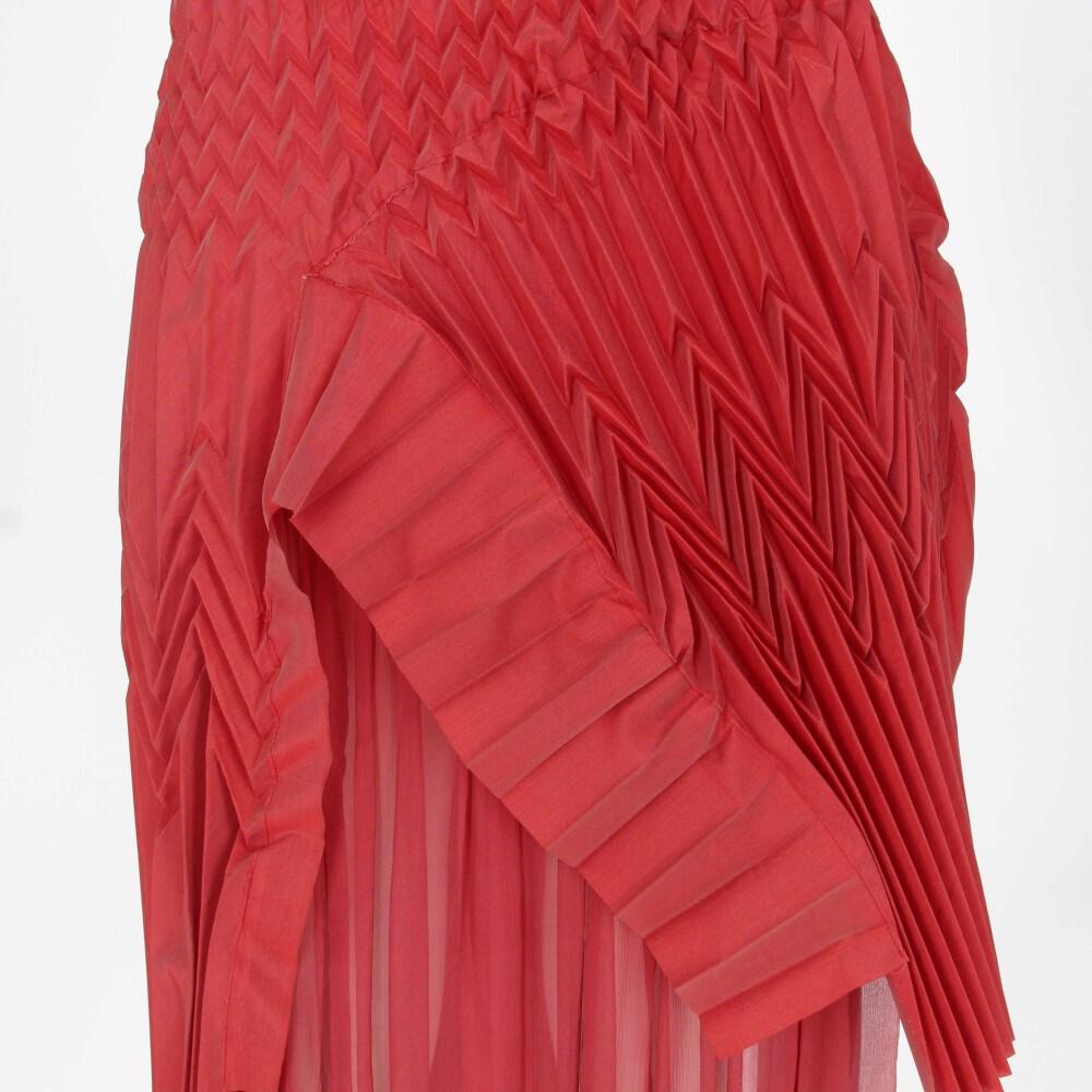 Women's Marithé + François Girbaud iridescent matte red 2000s sleeveless dress