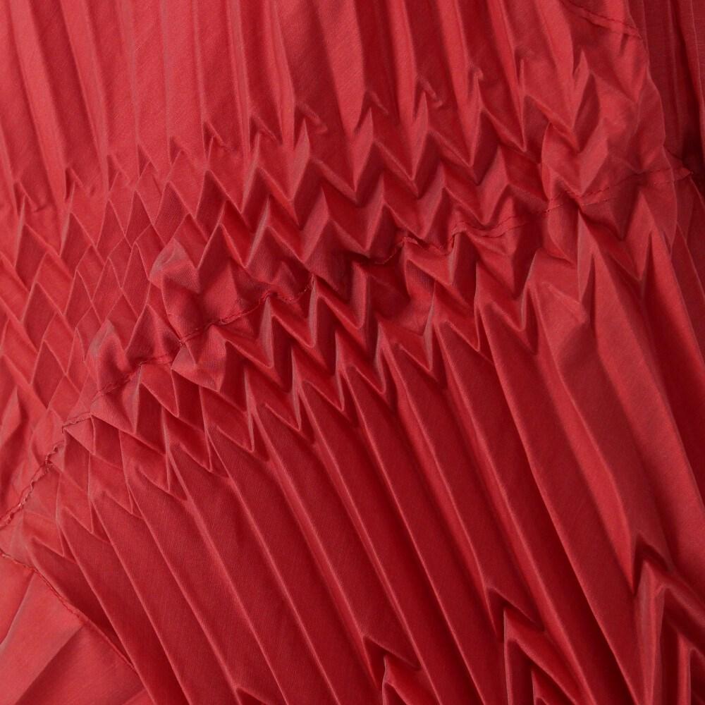 Marithé + François Girbaud iridescent matte red 2000s sleeveless dress 1