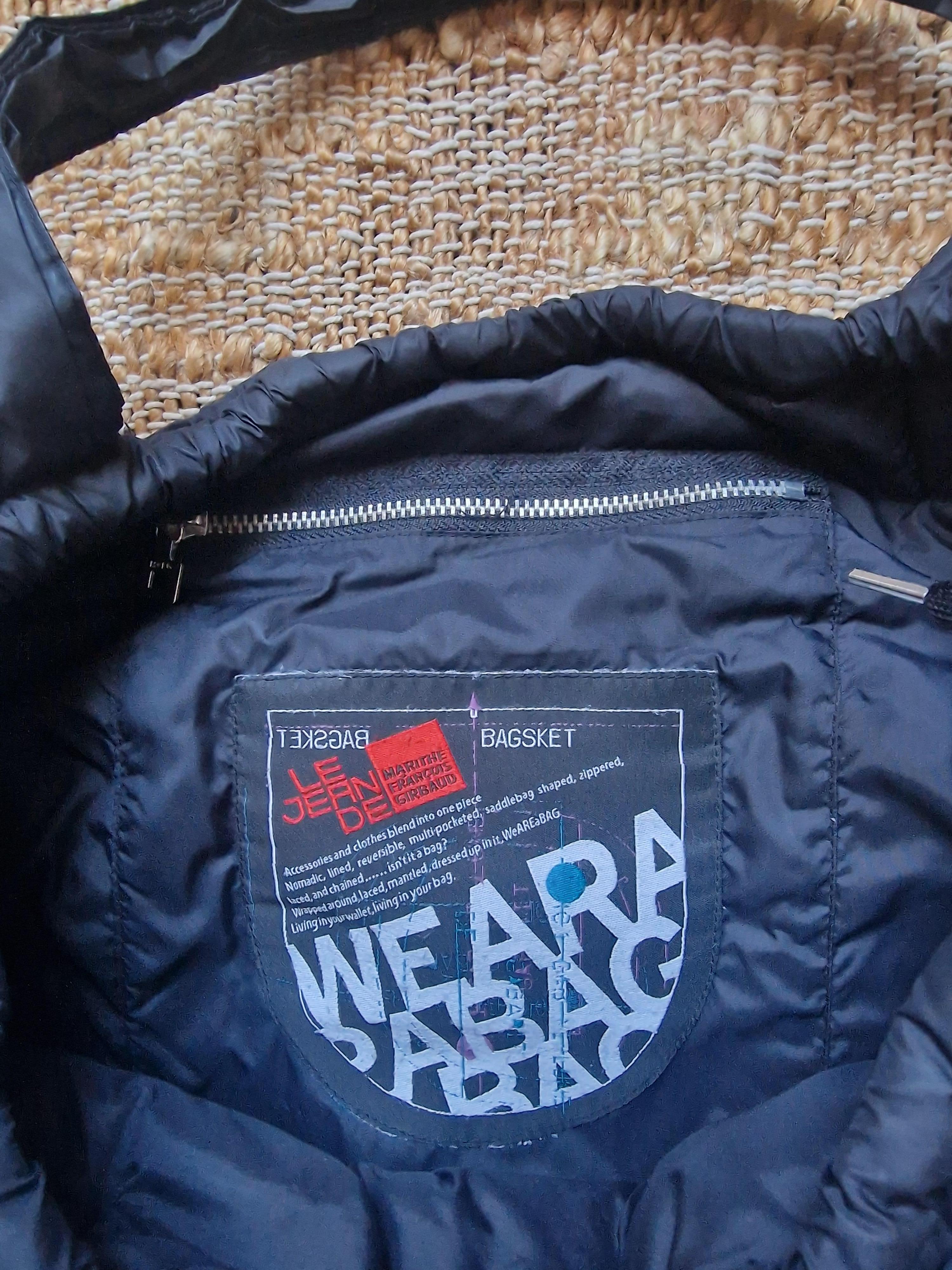 Marithé François Girbaud Pokachu MFG Black Padded Puffer Cargo Shoulder Bag For Sale 7