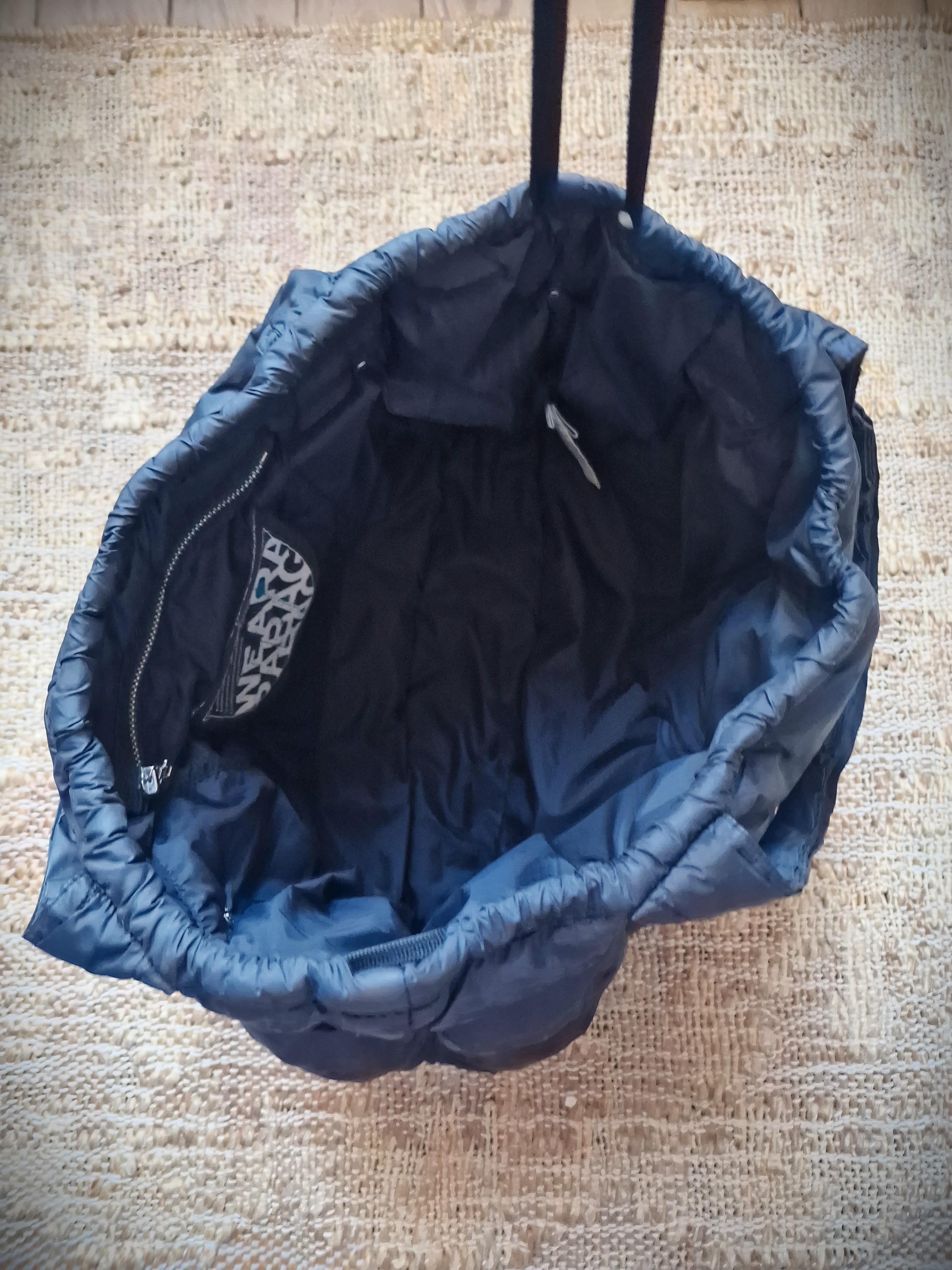 Marithé François Girbaud Pokachu MFG Black Padded Puffer Cargo Shoulder Bag For Sale 8