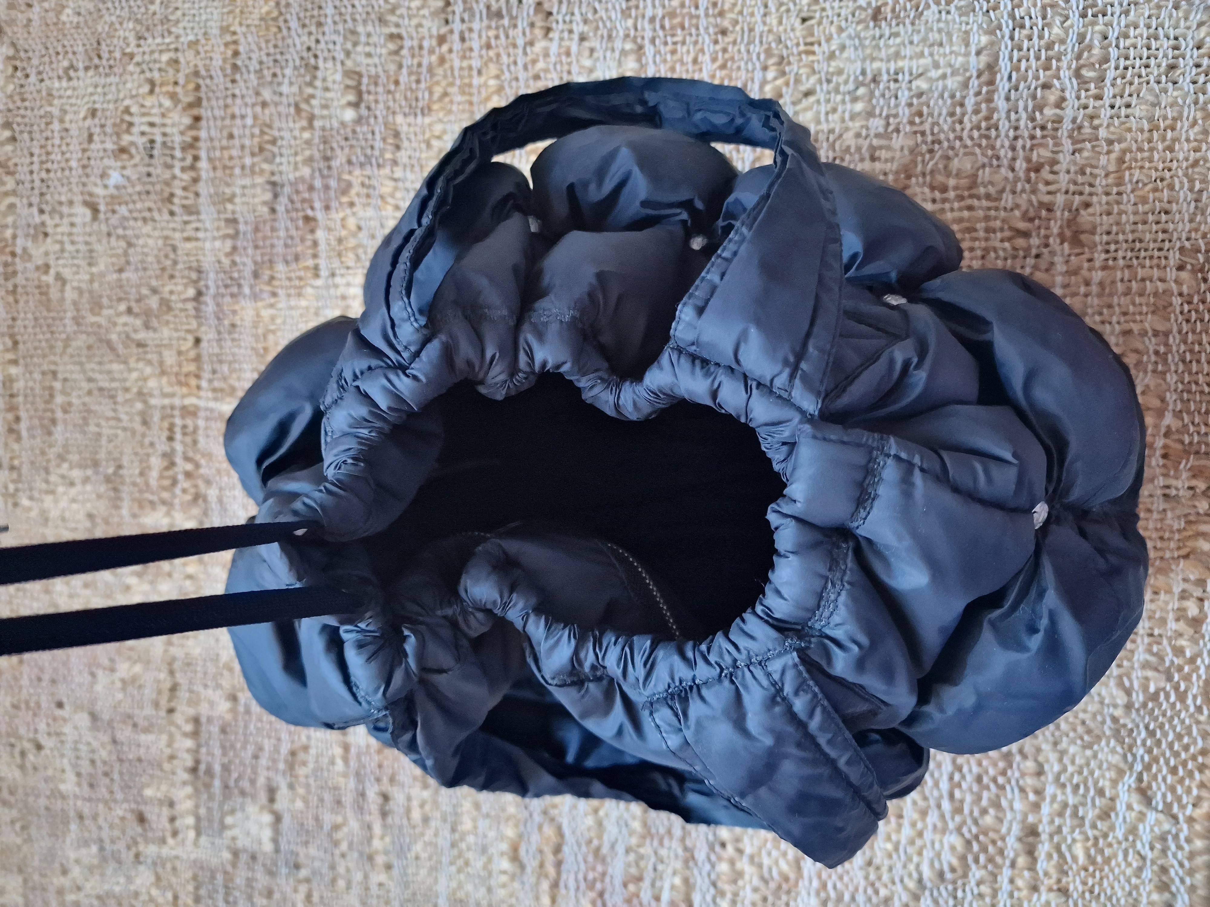 Marithé François Girbaud Pokachu MFG Black Padded Puffer Cargo Shoulder Bag For Sale 9