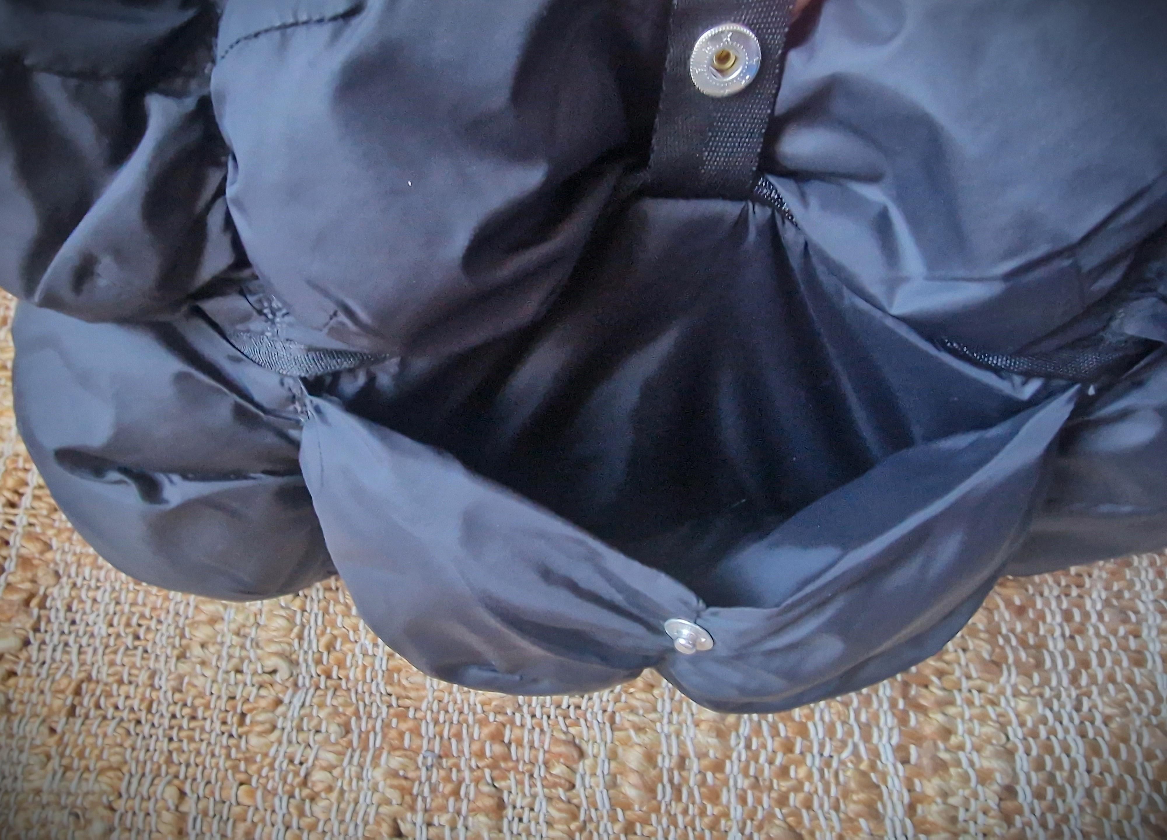Marithé François Girbaud Pokachu MFG Black Padded Puffer Cargo Shoulder Bag For Sale 4