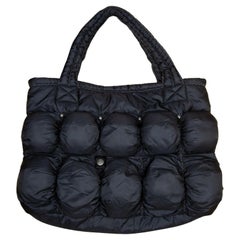 Marithé François Girbaud Pokachu MFG Black Padded Puffer Cargo Shoulder Bag