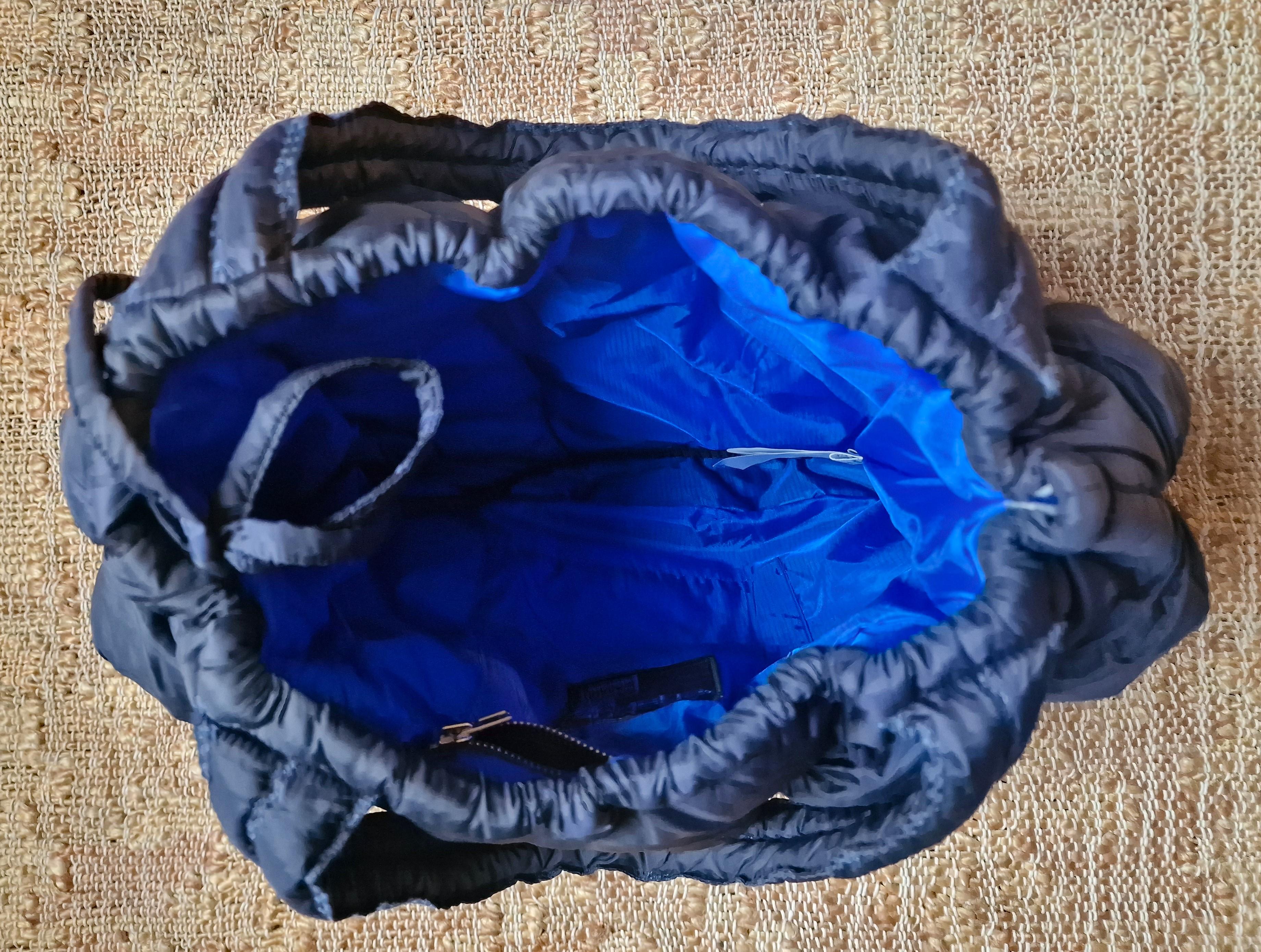 Marithé François Girbaud Pokachu Navy Blue Padded Puffer Cargo Shoulder Bag 3