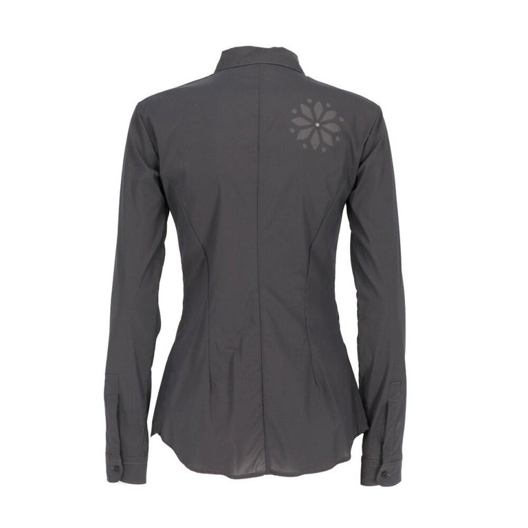 T-shirt Manches Longues Marithé François Girbaud - Taille 40, Gris Foncé, Coton, Neuf Avec étiquettes