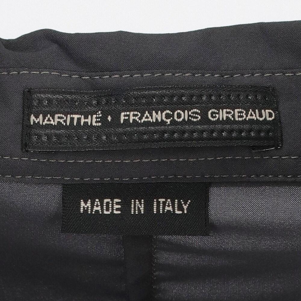 Marithé + François Girbaud Vintage charcoal grey 2000s slim fit shirt For Sale 4