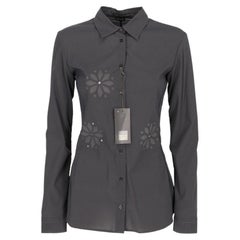 Marithé + François Girbaud Vintage charcoal grey 2000s slim fit shirt