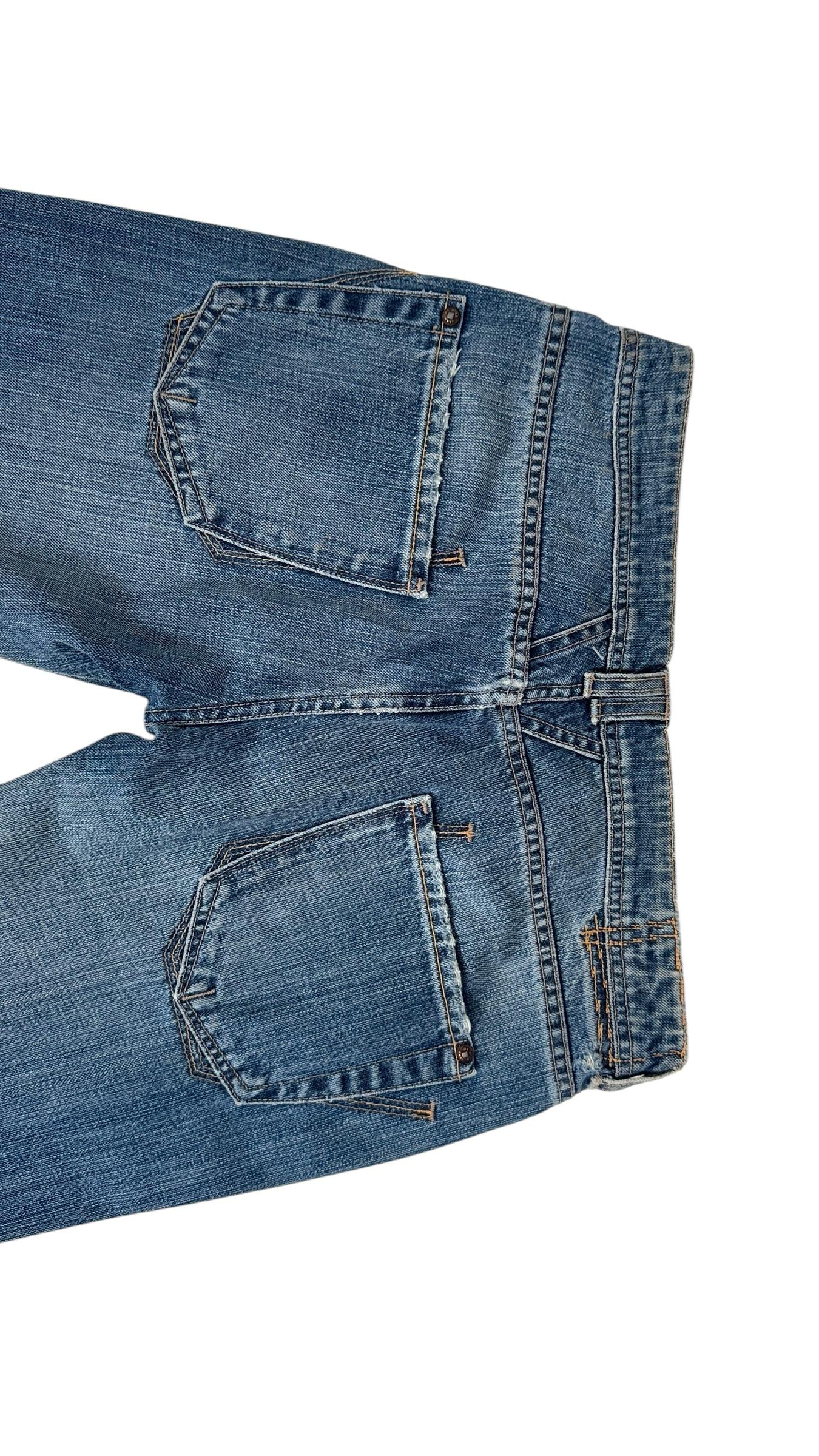 Marithé + François Girbaud Vintage Distressed Skinny Jeans - No import duty! For Sale 5