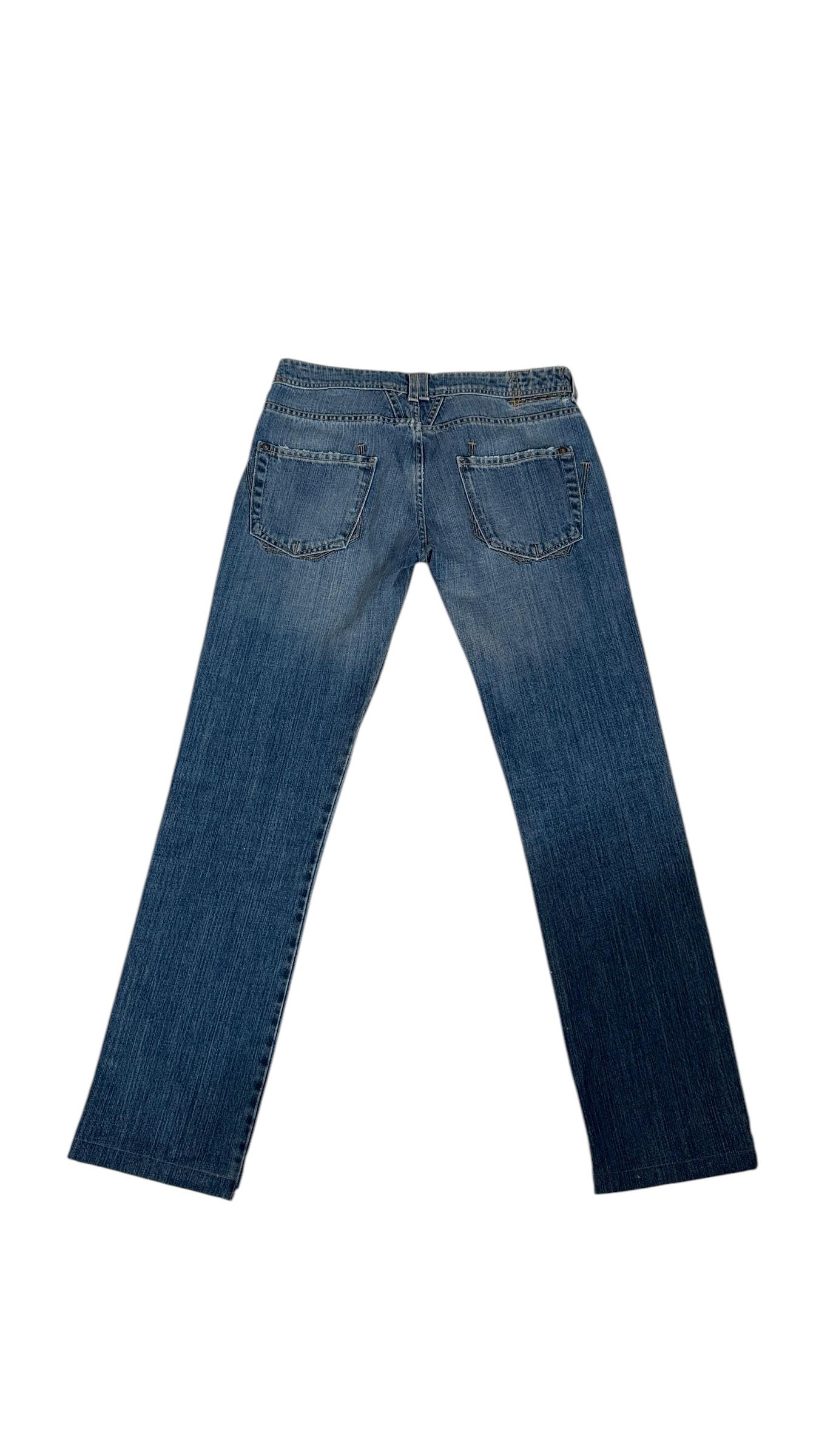 Marithé + François Girbaud Vintage Distressed Skinny Jeans - No import duty! For Sale 3