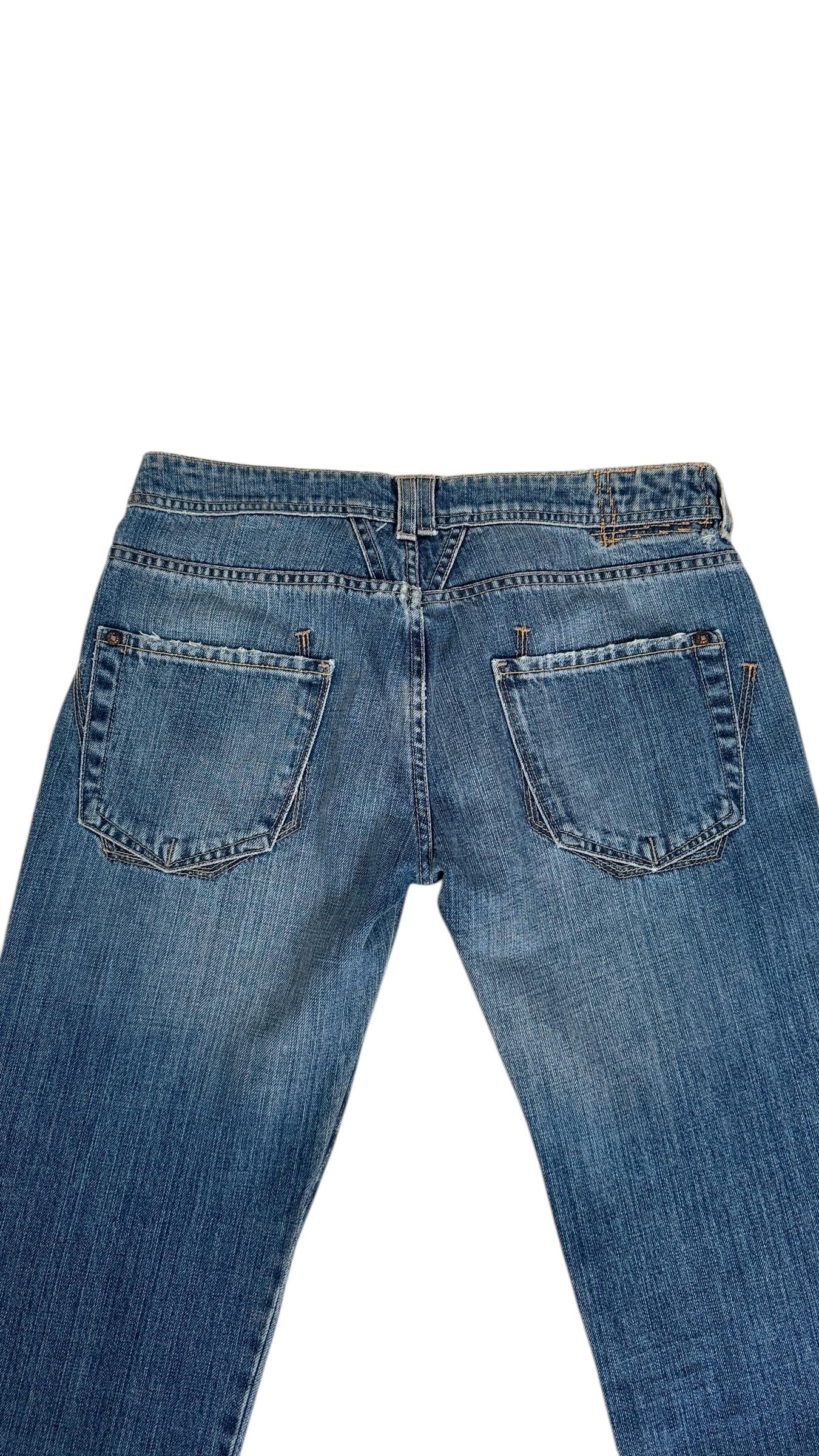 Marithé + François Girbaud Vintage Distressed Skinny Jeans - No import duty! For Sale 4