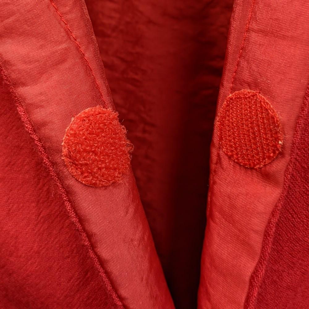 Marithé + François Girbaud Vintage red rough wool 2000s crop jacket For Sale 1