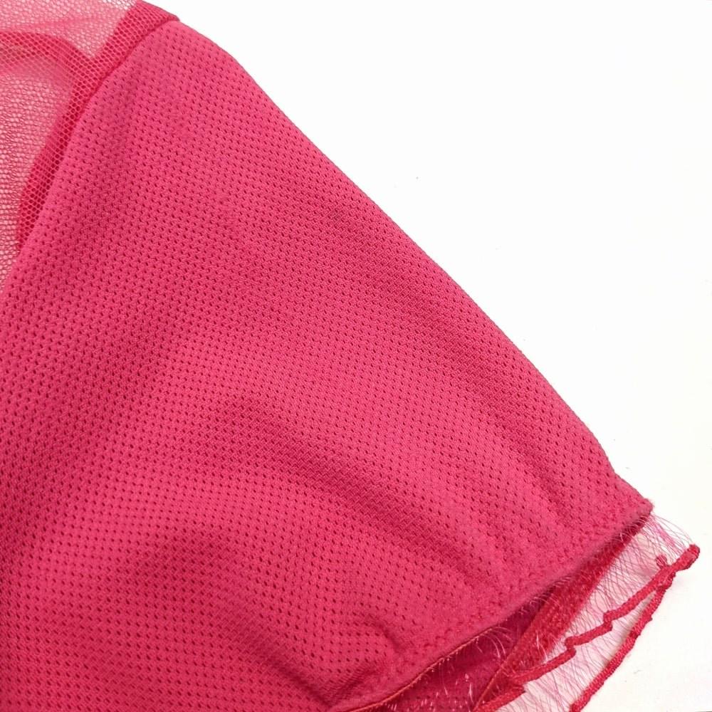 Marithé + François Girbaud Vintage strawberry 2000s elasticated mesh top For Sale 1