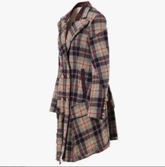 Marithé & François Girbaud Women’s Double-Breasted Plaid Coat - '00s