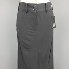 MARITHE+FRANCOIS GIRBAUD Size 27 Black Polyester Blend Skirt