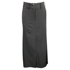 MARITHE+FRANCOIS GIRBAUD Size 27 Black Polyester Blend Skirt