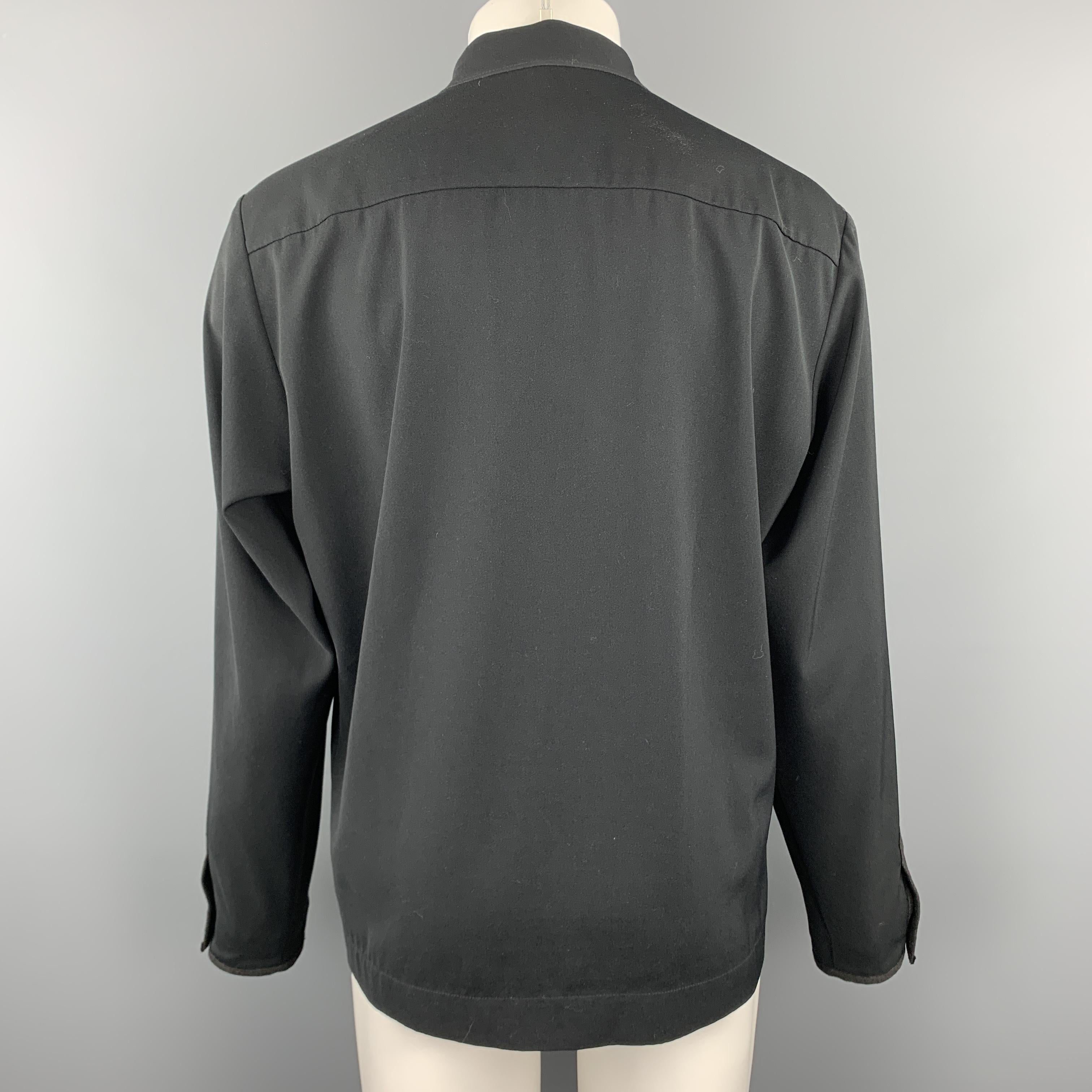 Men's MARITHE+FRANCOIS GIRBAUD Size S Black Polyester Zip Up Lightweight Jacket
